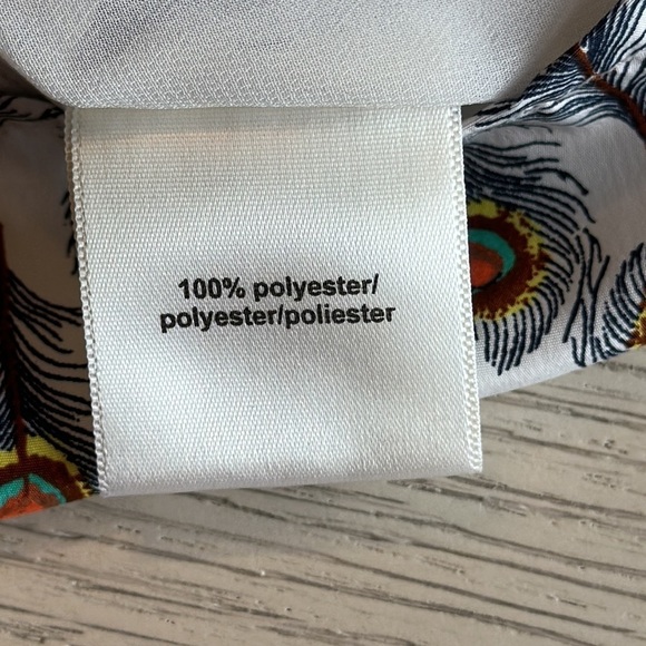 Anthropologie Oat + Fawn Peacock Feather Mini Dress Size Small - Picture 7 of 9